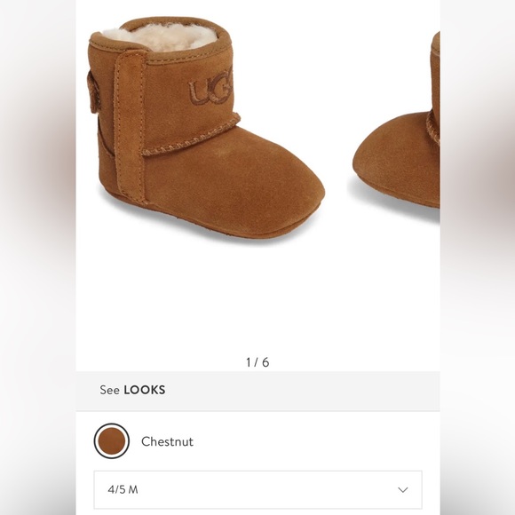 UGG Boots Baby Booties Jesse II Chestnut Size 4/5 Booties - Picture 7 of 9